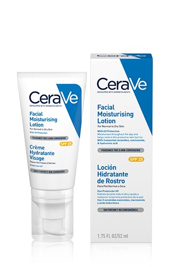 CeraVe Хидратиращ крем за лице с UV защита SPF25