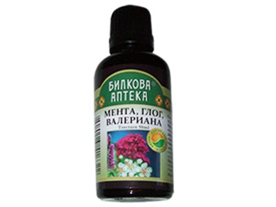 Bioherba Мента, глог и валериана тинктура 20 мл. / 50 мл.