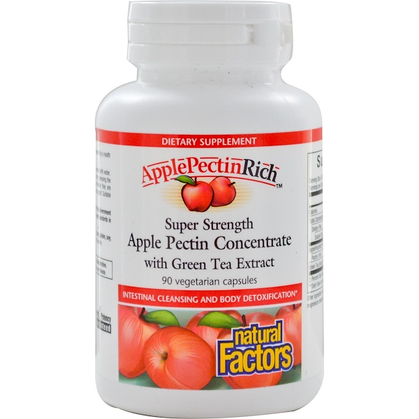 Natural Factors Ябълков Пектин Супер концентрат 500 mg х 90 капсули