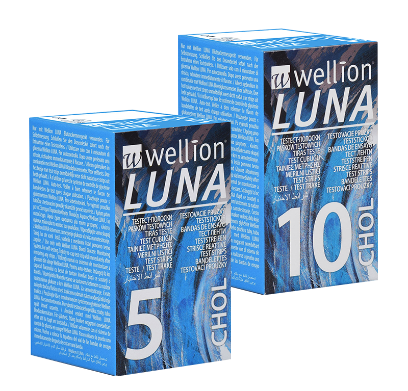 Wellion Luna Chol / Велион Luna Chol тест ленти за измерване на холестерол