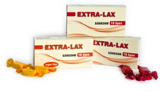 Екстра Лакс слабителни бонбони без захар 10 броя