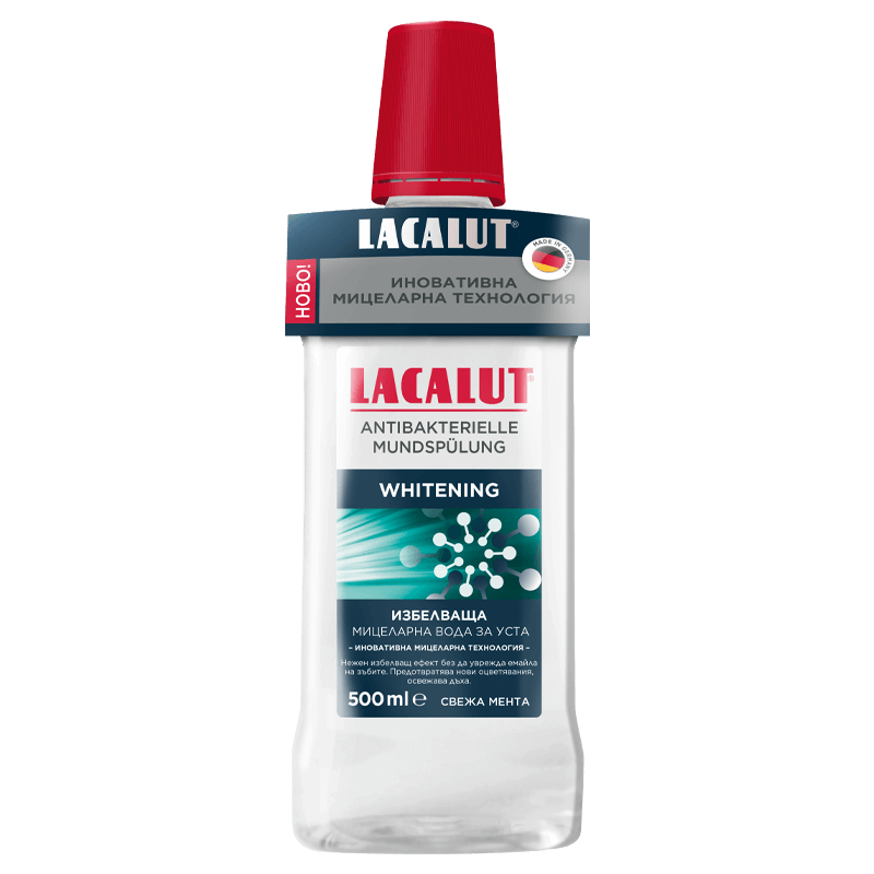 Lacalut Избелваща Мицеларна вода за уста 500мл