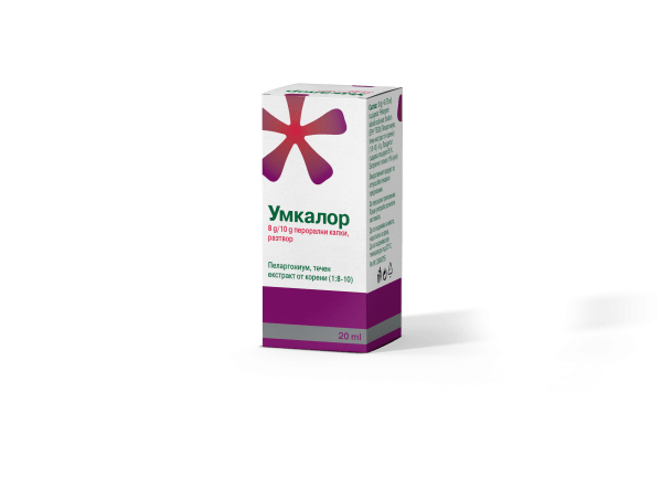 Умкалор перорални капки 20 мл.