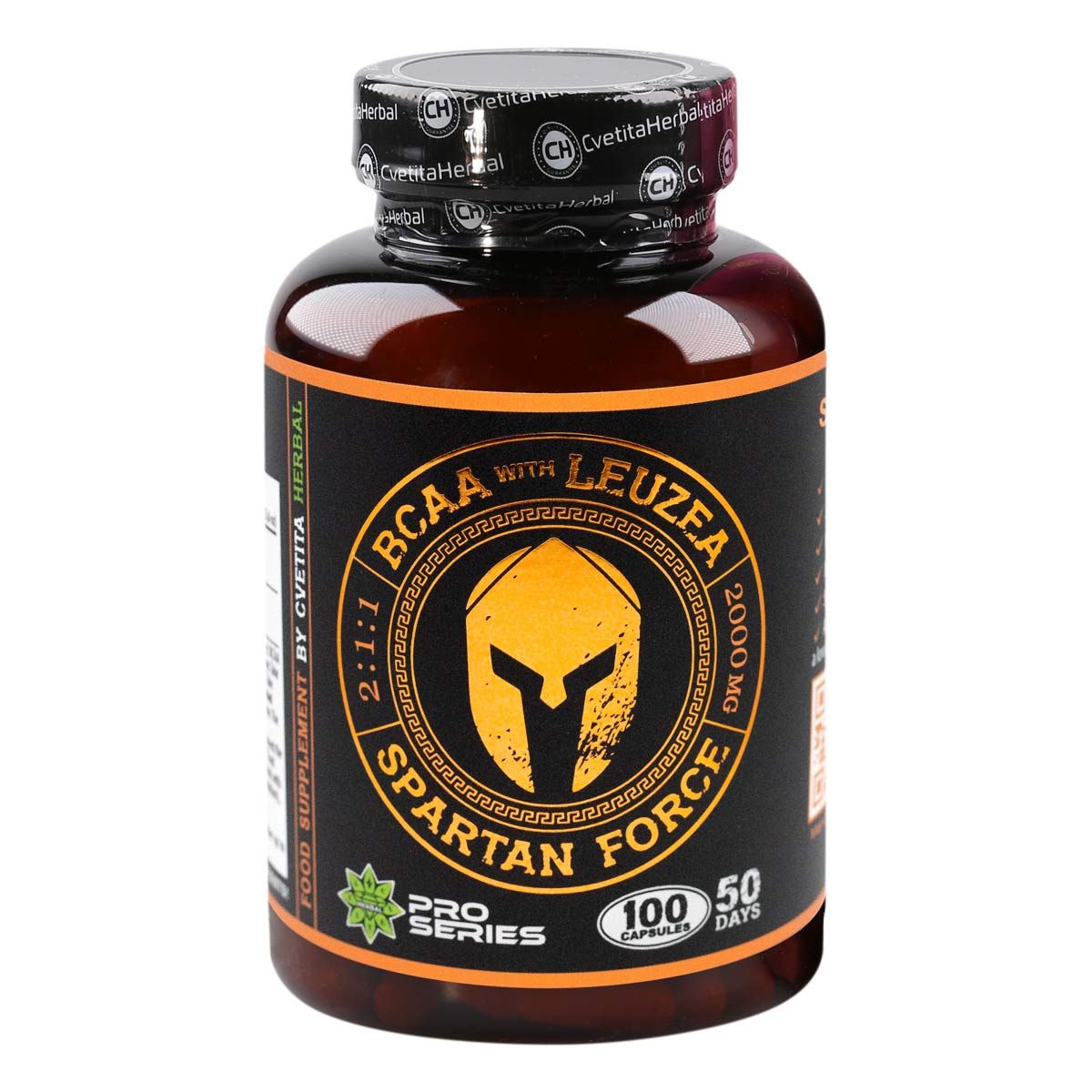 Спартан Форс - BCAA Левзея - 100 капсули x 1000 mg