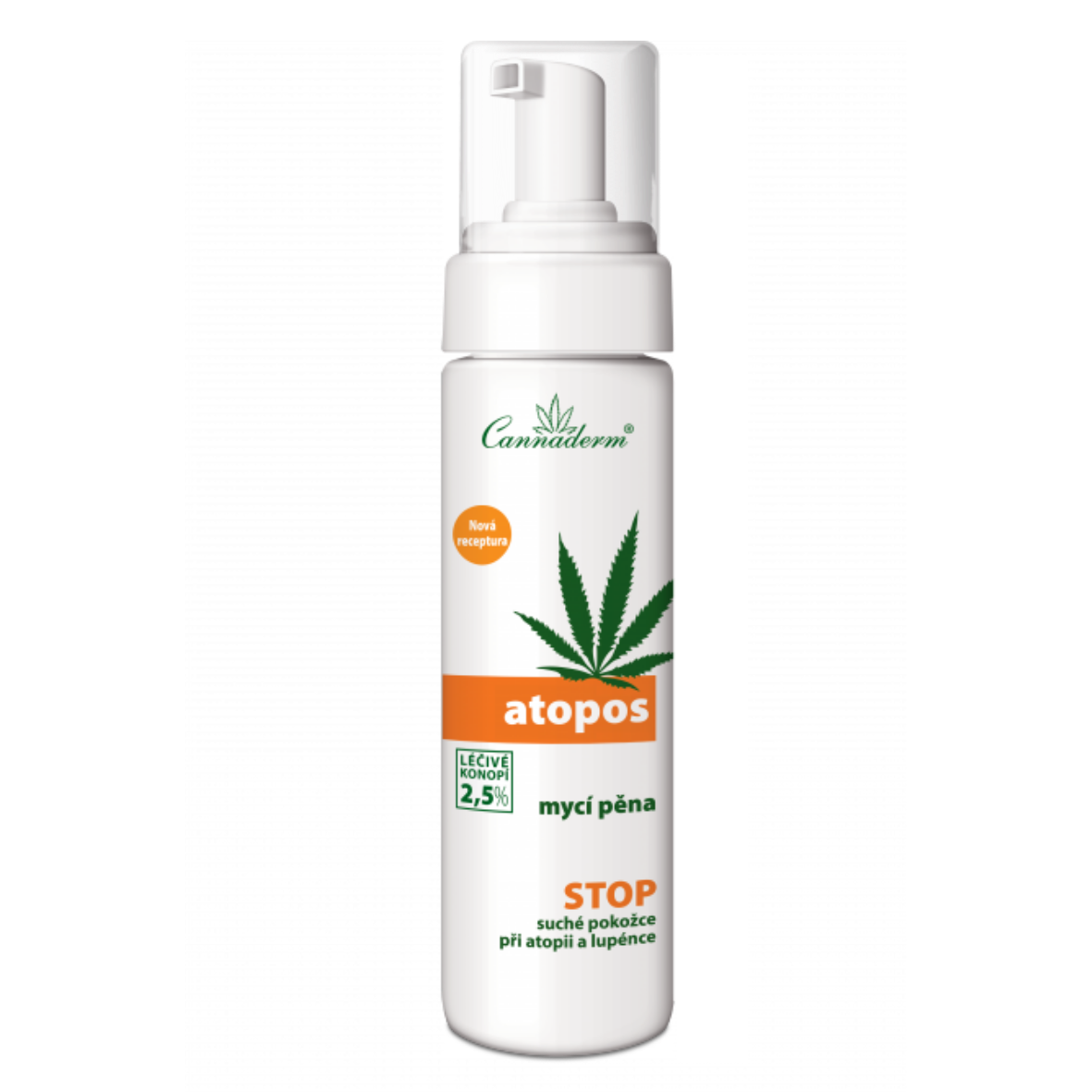 Cannaderm Атопос пяна за измиване 180мл