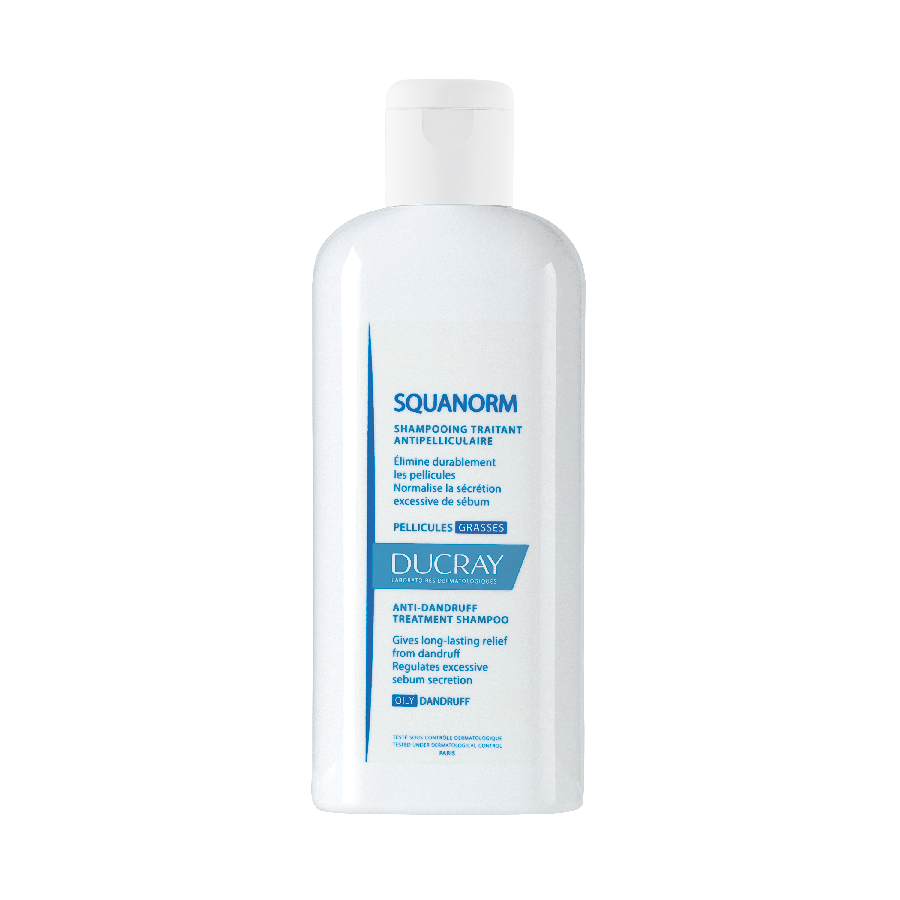 Ducray Squanorm третиращ шампоан против мазен пърхот 200 мл