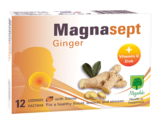 Magnalabs Магнасепт Джинджифил 12 пастила