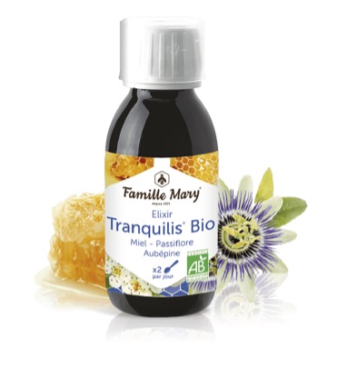 Elixir Tranquilis Bio Miel Passiflore Aubépine Био сироп с пчелен мед, пасифлора, глог / Спокоен сън 125мл