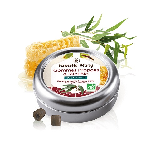 Famille Mary Бонбони за смучене с прополис, био мед и евкалипт 45гр