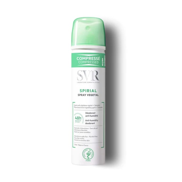 Svr Spirial Vegetal спрей против изпотяване без алуминиеви соли 75 мл
