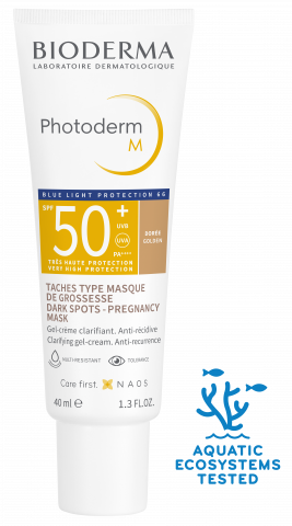 Bioderma Photoderm M златист цвят Слънцезащитен крем SPF50+ 40 мл