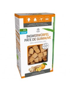 Lemon Pharma Джинджифилови кубчета Био При стомашни неразположения по време на път ~133 броя с вкус на портокал