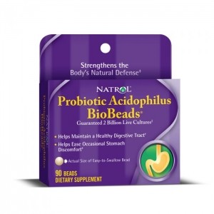 Natrol BioBeads TM Пробиотик Acidophilus 30 beads
