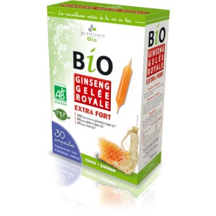 Био жен шен с пчелно млечице - ампули за тонус, енергия и имунитет х 30ампули