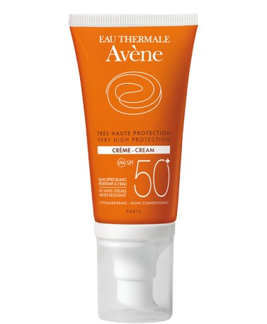 Avene Слънцезащитен Крем SPF50+ Туба-помпа 50мл