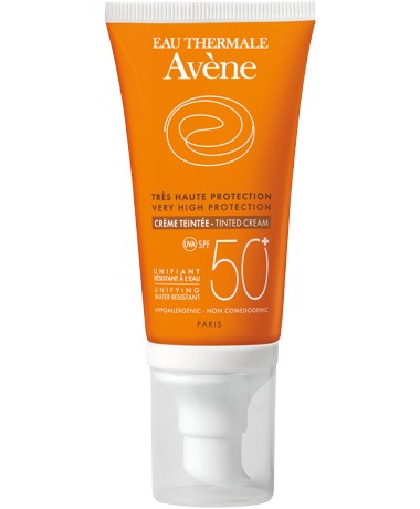Avene Слънцезащитен Тониран Крем SPF50+ Туба-помпа 50мл