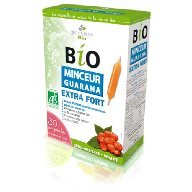 3Chenes / Троа Шен Био гуарана за подържане на нормалното тегло  30 ампули
