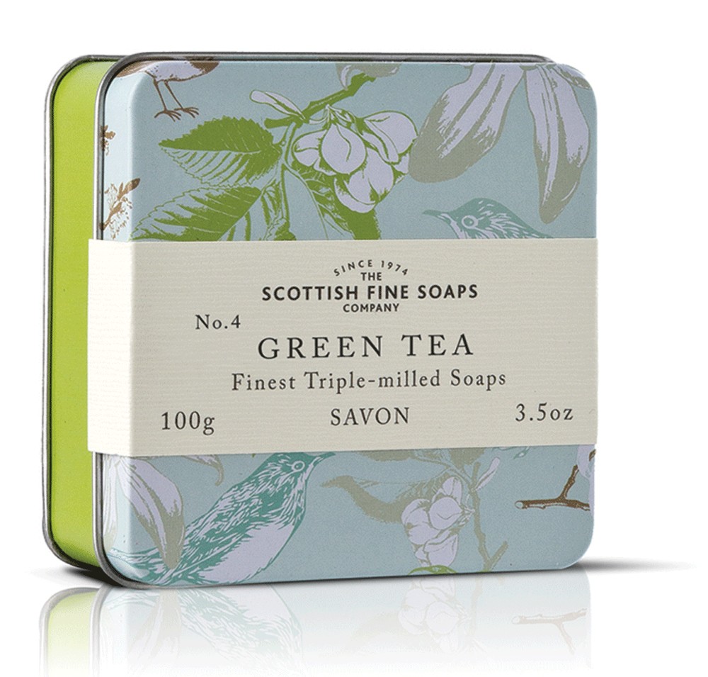 Skottish fine soaps / Скотиш файн Соапс Сапун Зелен чай в метална кутия 100g
