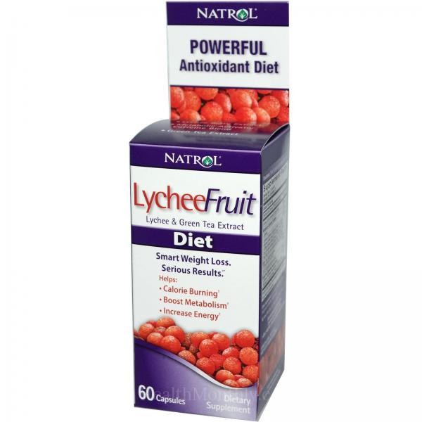 Natrol LycheeFruit Diet 60 caps, Формула с храносмилателни ензими