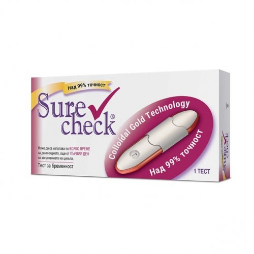 Шуър Чек Тест за бременност касета - 99% точност