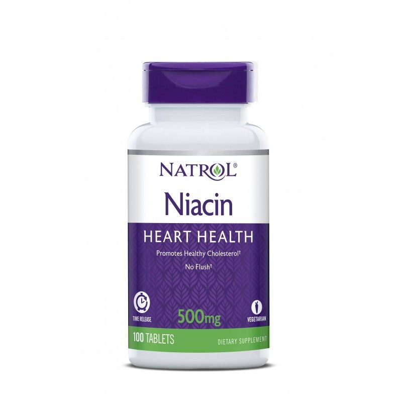 Natrol niacin 500mg подпомага метаболизма