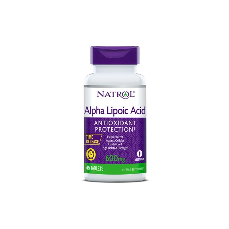 Мощен антиоксидант, Natrol Alpha Lipoic Acid 600mg - Time Release