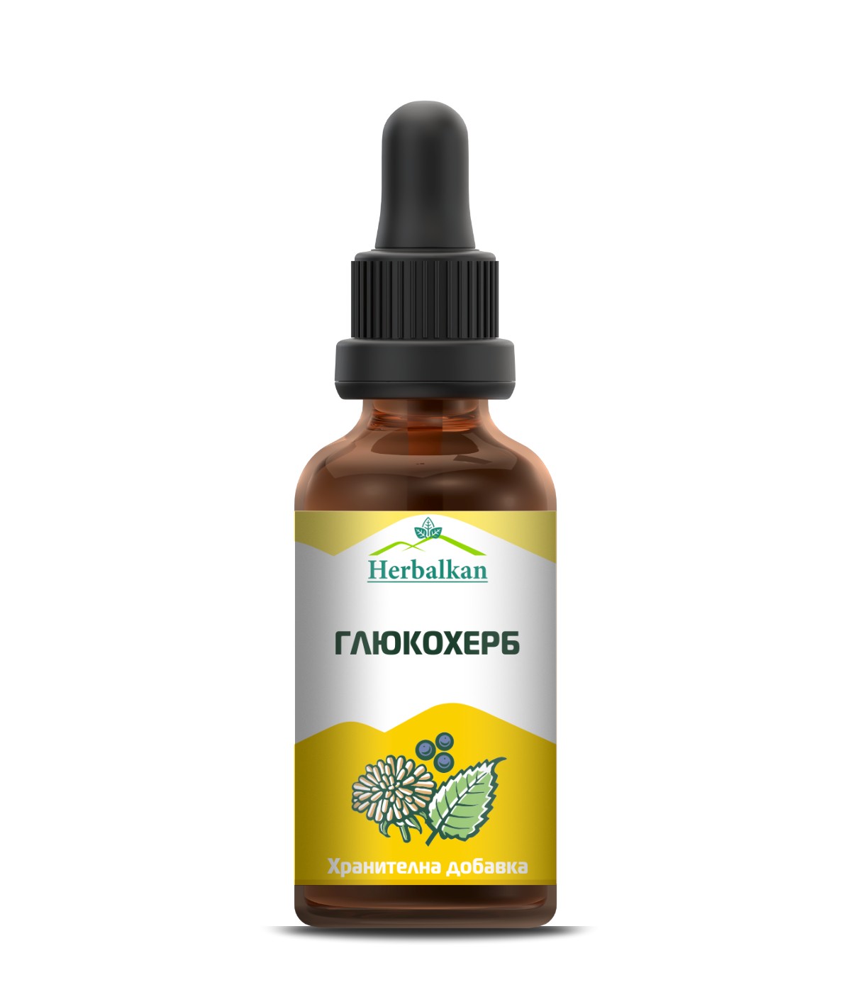 Глюкохерб, тинктура, Хербалкан - 50 мл.