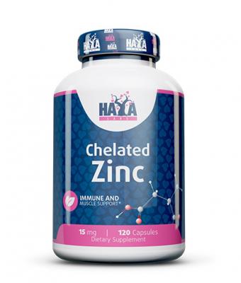Haya labs, Цинк 15мг, 120 капс