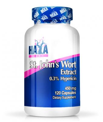 Haya labs, жълт кантарион 450мг, 120табл