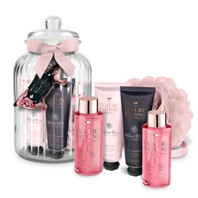 Grace Cole Дамски комплект Кадифена Роза и Малина в стъклен буркан