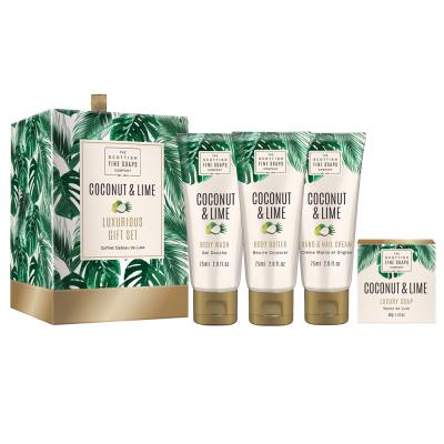 Scottish fine soaps Комплект Coconut and Lime /Кокос и Лайм/ 4 продукта
