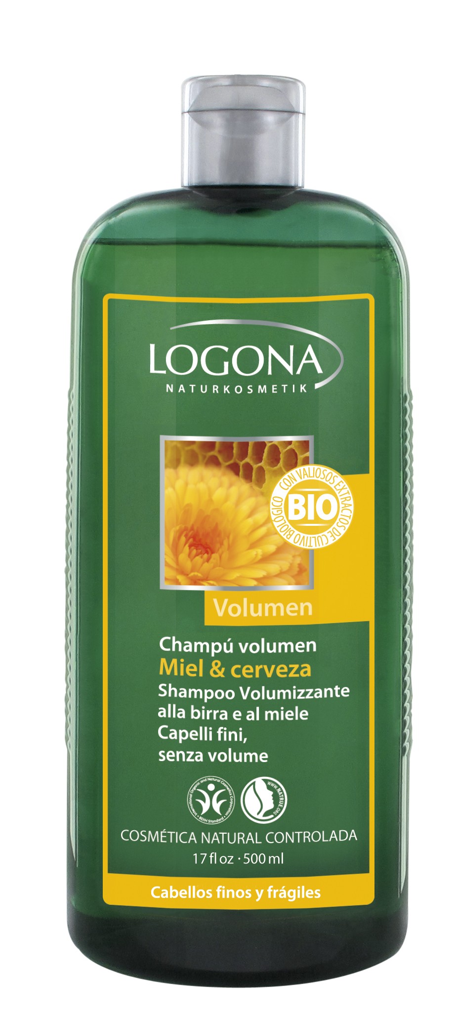 Био шампоан за обем Мед и бира