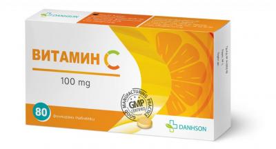 Danhson Витамин С табл. 100 мг, 80 бр.