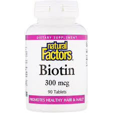 Natural Factors Биотин 300 mcg x 90 таблетки
