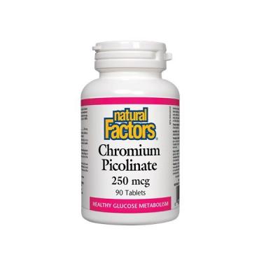 Natural Factors Хром Пиколинат 250 mcg х 90 таблетки