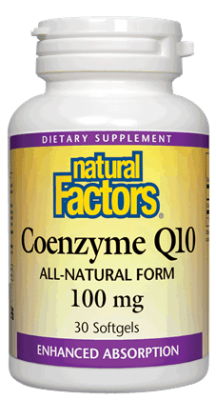 Natural Factors Коензим Q10 100 mg x 30 софтгел капсули