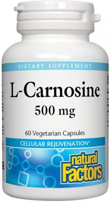 Natural Factors Л-Карнозин 500 mg х 60 капсули