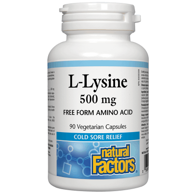 Natural Factors Л-Лизин 500 mg х 90 капсули