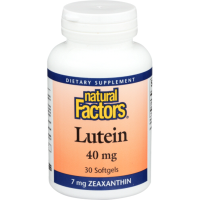 Natural Factors Лутеин 40 mg + Зеаксантин х 30 софтгел капсули