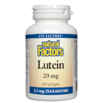 Natural Factors Лутеин 20 mg, 60 капсули
