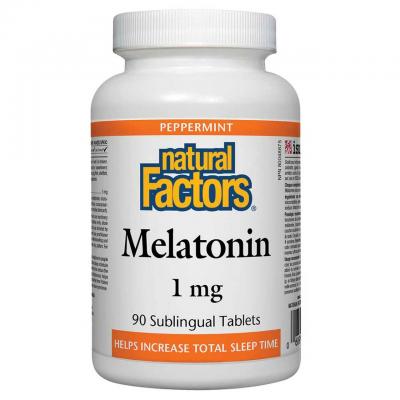 Natural Factors Мелатонин 1 mg x 90 сублингвални таблетки