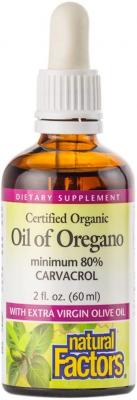 Natural Factors Риган органик (масло) 30 mg, 60 ml / 375 дози