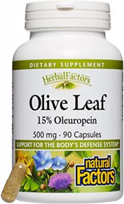 Natural Factors Маслина (лист) 500 mg, 90 капсули