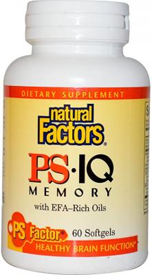 Natural Factors Формула за памет и концентрация х 60 софтгел капсули