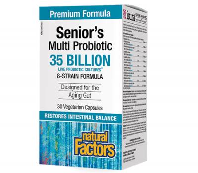 Senior’s Multi Probiotic / Мултипробиотик за възрастни 8 щама, 35 млрд. активни пробиотици х 30 капсули