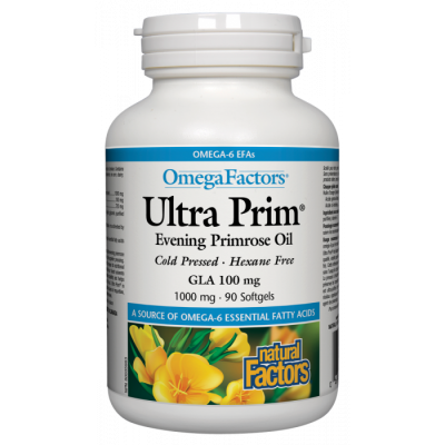 Natural Factors Вечерна иглика масло 1000 mg х 90 софтгел капсули