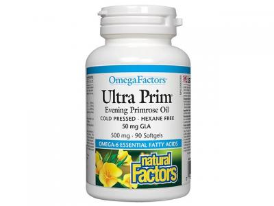 Natural Factors Вечерна иглика масло 500 mg х 90 софтгел капсули