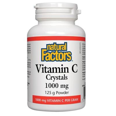 Natural Factors Витамин С (кристали) 1000 mg x 125 g пудра/ 250 дози