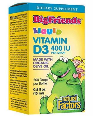 Natural Factors Витамин D3 за деца 400 IU x 15 ml/ 500 дози