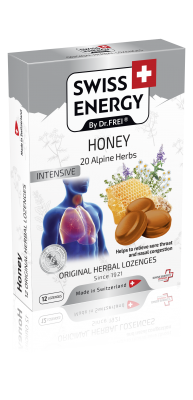 Swiss Energy 20 билки + мед 12 таблетки за смучене